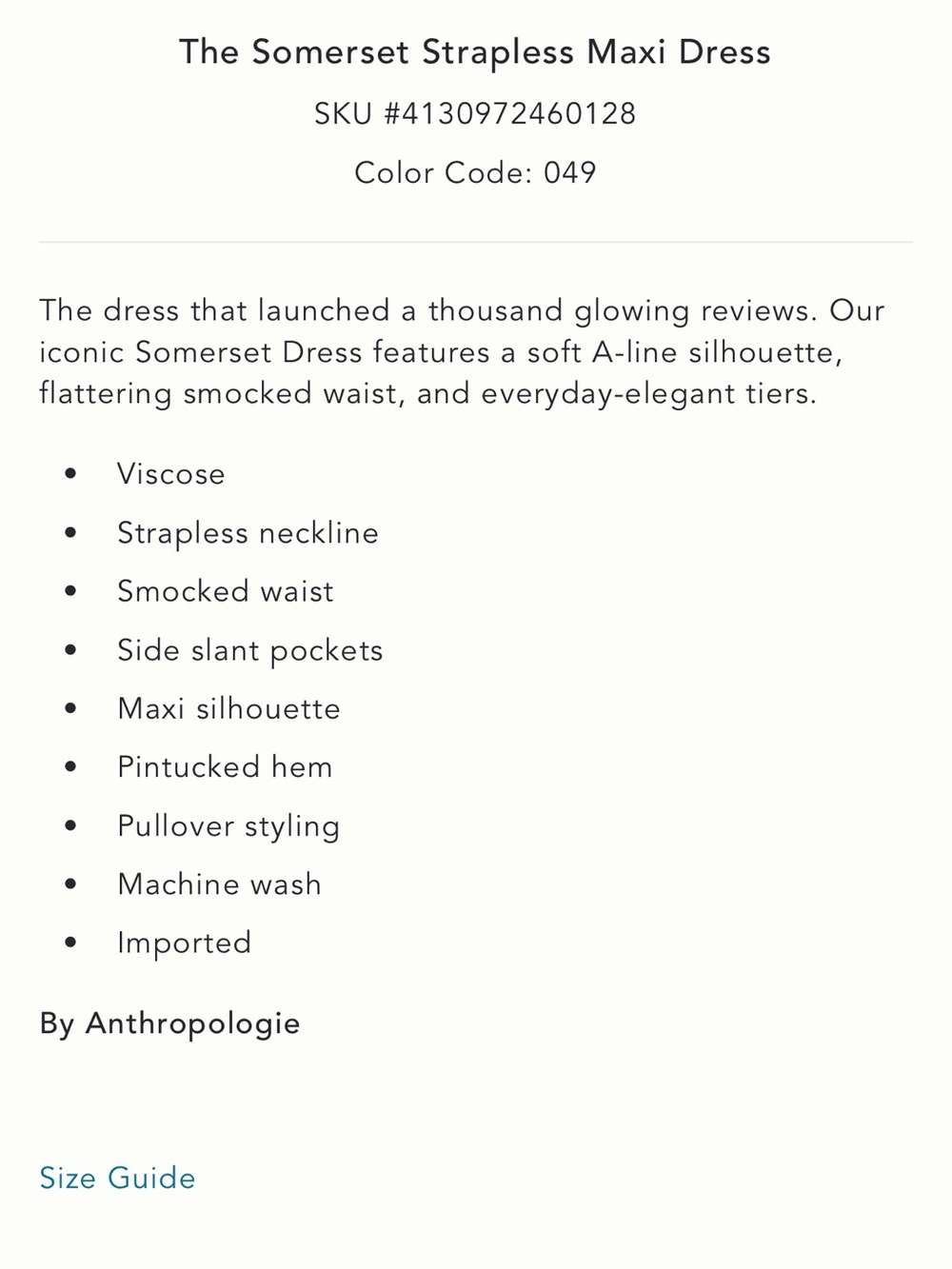 Anthropologie Strapless Floral Tiered Maxi Dress — Black with Multicolor Floral - Picture 9 of 9